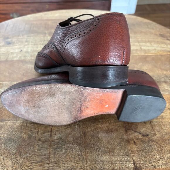 Vintage mod hipster retro wingtip slim square toe oxfords 1970s 80s